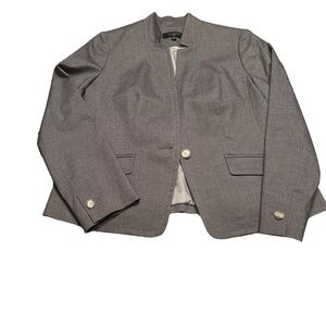 NWT Talbots Gray Blazer 10 Petite